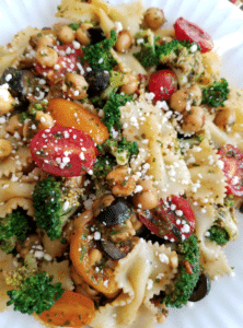
                
            
            Vegan Broccoli Pasta Salad with Fresh Italian Herb Dressing 
            